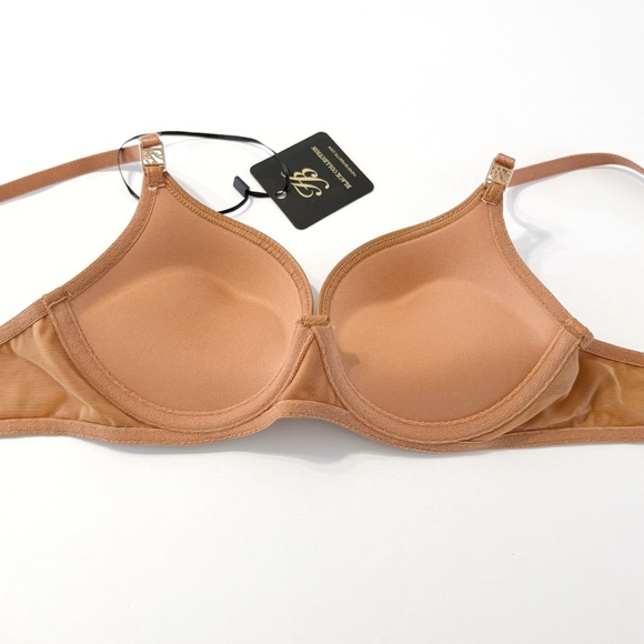 HONEY BIRDETTE EMILY TOFFEE TAN NUDE FAUX LEATHER PUSHUP BRA - Picture 3 of 9